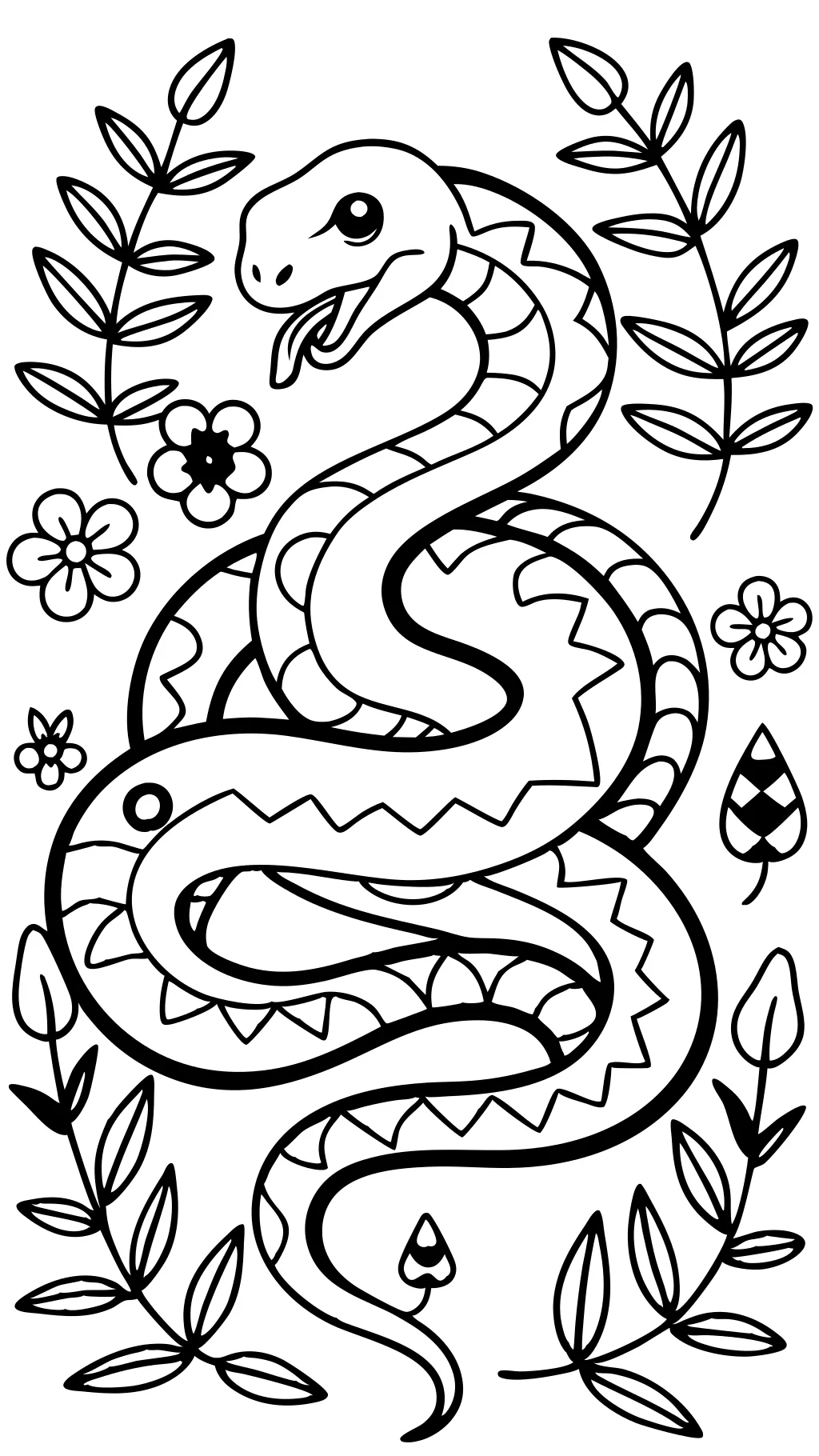 snakes coloring pages